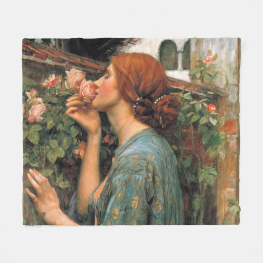 Waterhouse: Geruch der Rosen Fleecedecke (Vorderseite (Horizontal))