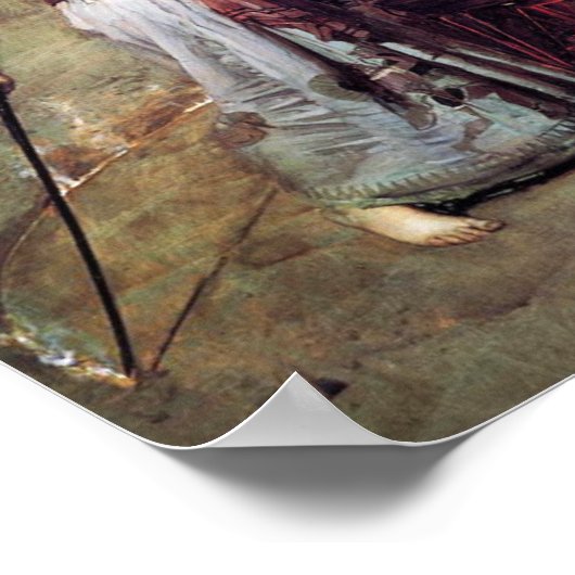 Waterhouse Magic Circle Poster vor Raphaelite (Ecke)