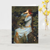 Waterhouse-Ophelia-Gruß-Karte Karte (Gelbe Blume)