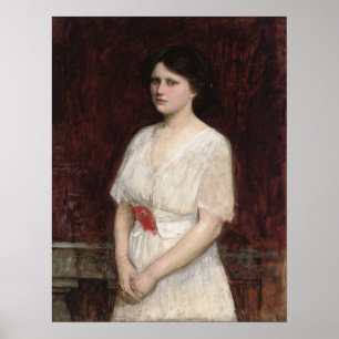 Waterhouse - Porträt von Fräulein Claire Kenworthy Poster