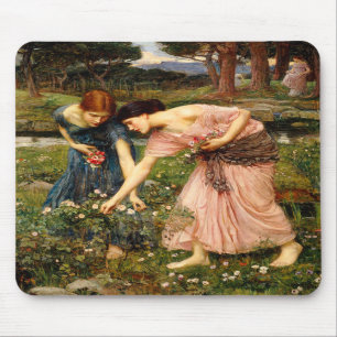 Waterhouse Sammelt die Rosenknospen Mauspad