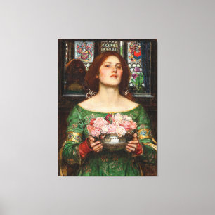 WATERHOUSE sammelt Ihre Rosenknospe während Mai 19 Leinwanddruck