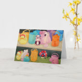 Watering Cans at Forget me Not Farm Karte (Gelbe Blume)