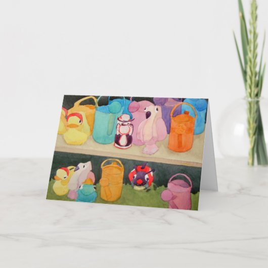 Watering Cans at Forget me Not Farm Karte (Vorderseite)