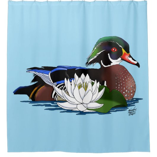 Waterlilie Duschvorhang (Vorderseite)