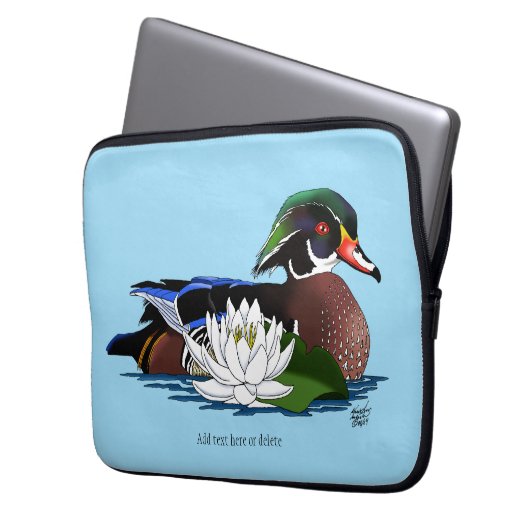 Waterlilie Laptopschutzhülle (Vorderseite Links)