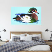 Waterlilie Leinwanddruck (Insitu (Schlafzimmer))