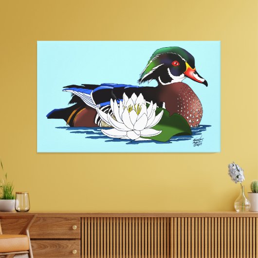 Waterlilie Leinwanddruck (Insitu (Wohnzimmer))