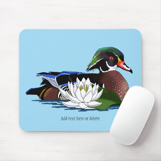 Waterlilie Mousepad (Mit Mouse)