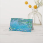 Waterlilies by Claude Monet Fine Art Painting Platzkarte<br><div class="desc">Beautiful masterpiece by Claude Monet - Water Lilies from his garden at Giverny,  France. One of the most famous fine art paintings in art history and a beautiful example of impressionism. This is truly a wonderful artwork and a great gift for art lover.</div>