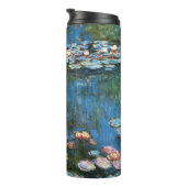 Waterlilies by Claude Monet, Vintage Impressionism Thermosbecher (Nach rechts gedreht)