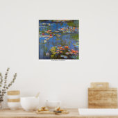 Waterlillies von Claude Monet Poster (Küche)