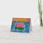 Waterlily Card Dankeskarte (Vorderseite)