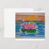 Waterlily Card Dankeskarte (Vorne/Hinten)