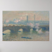 Waterloo Bridge, Grau Day - Claude Monet Kunstvoll Poster (Vorne)