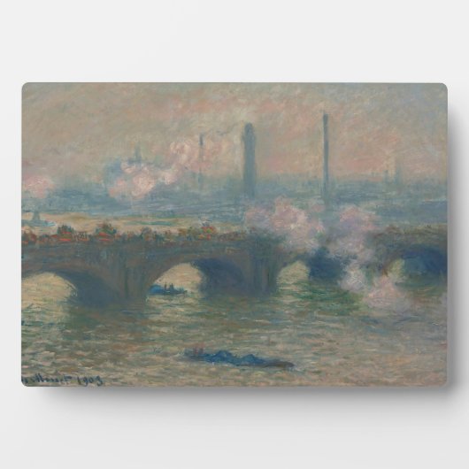 Waterloo Bridge, Gray Day, 1903 (Öl auf Leinwand) Fotoplatte (Vorderseite)