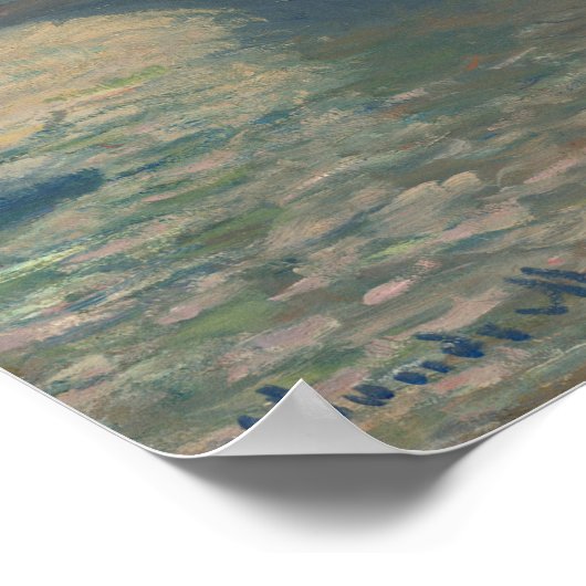 Waterloo Bridge, Gray Day (1903) von Claude Monet Poster (Ecke)