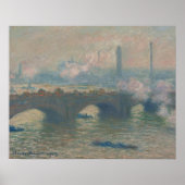Waterloo Bridge, Gray Day (1903) von Claude Monet Poster (Vorne)