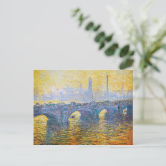 Waterloo Bridge, Gray Weather, 1900 Claude Monet Postkarte (Stehend Vorderseite)
