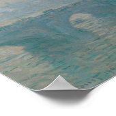 Waterloo Bridge Gray Weather Monet Malerei Poster (Ecke)
