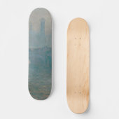 Waterloo Bridge Gray Weather Monet Malerei Skateboard (Vorderseite)