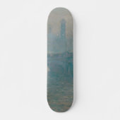 Waterloo Bridge Gray Weather Monet Malerei Skateboard (Vorne)
