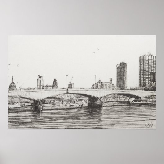 Waterloo Bridge London. 31/10/2006 Poster (Vorne)