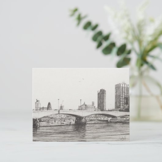 Waterloo Bridge London. 31/10/2006 Postkarte (Stehend Vorderseite)