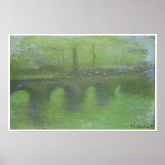 Waterloo Bridge, London, at Dusk, c. 1904 Poster (Vorne)