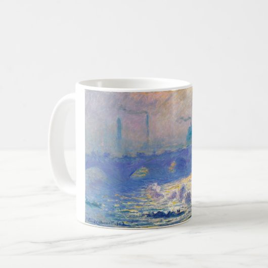 Waterloo Bridge (London), Monet Kaffeetasse (Vorderseite Links)