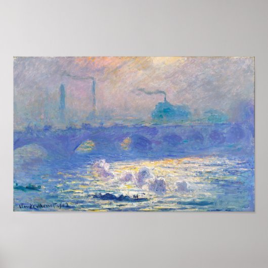 Waterloo Bridge (London), Monet Poster (Vorne)