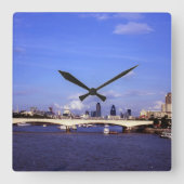 Waterloo Bridge Quadratische Wanduhr (Vorderseite)