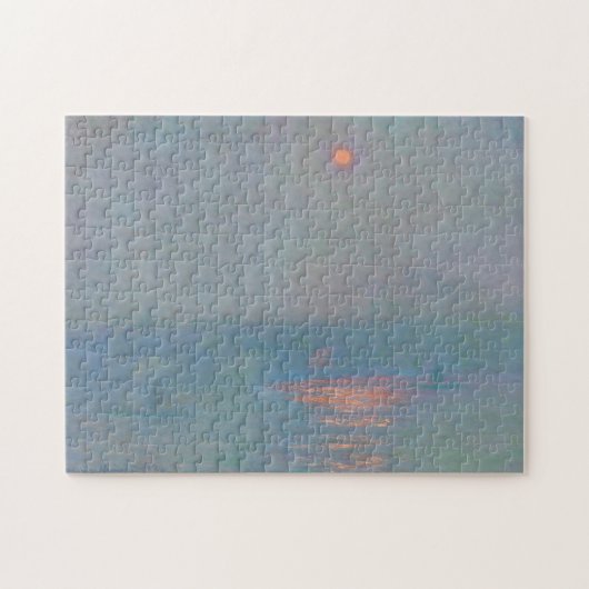 Waterloo Bridge Sonnenlicht-Effekt im Nebel Monet Puzzle (Horizontal)
