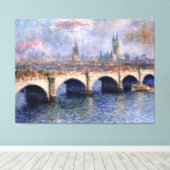 Waterloo Bridge Sonnenlicht-Effekt Leinwanddruck (Insitu (Holzboden))