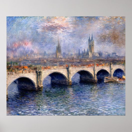 Waterloo Bridge Sonnenlicht-Effekt Poster (Vorne)