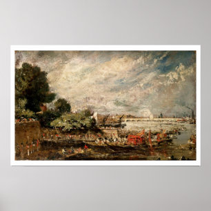 Waterloo Bridge von oberhalb Whitehall Stairs, c.1 Poster