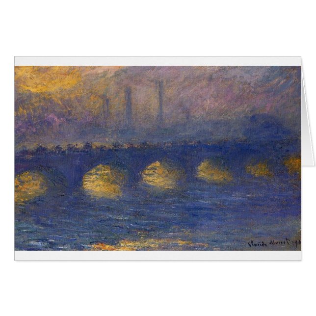 Waterloo-Brücke, bewölktes Wetter durch Claude (Vorderseite (Horizontal))