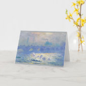 Waterloo-Brücke durch Claude Monet Karte (Gelbe Blume)