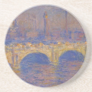 Waterloo-Brücke, Sonnenlicht-Effekt durch Claude Sandstein Untersetzer