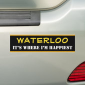 "WATERLOO" - "ES IST WO ICH GLÜCKLICH BIN" (Kanada Autoaufkleber (Auf Auto)