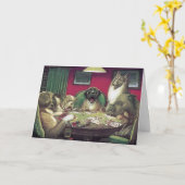 Waterloo Hunde Karte (Gelbe Blume)