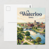 Waterloo, Iowa Postkarte (Vorne/Hinten)