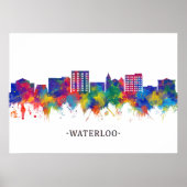 Waterloo Iowa Skyline Poster (Vorne)