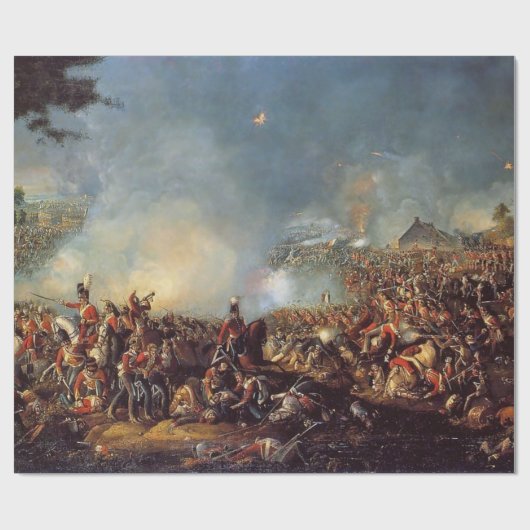Waterloo-Schlacht Geschenkpapier (Flach)