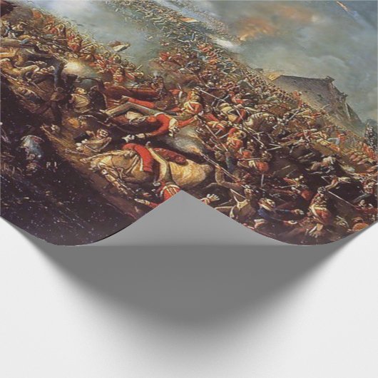 Waterloo-Schlacht Geschenkpapier (Ecke)