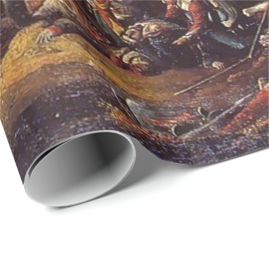 Waterloo-Schlacht Geschenkpapier (Rolleneckpunkt)