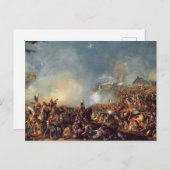 Waterloo-Schlacht Postkarte (Vorne/Hinten)