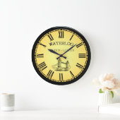 Waterloo Station ~ Tower Bridge ~ London England Große Wanduhr (Zuhause)