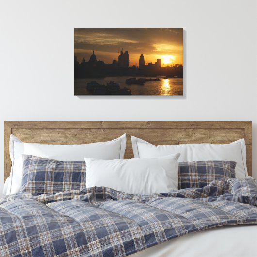 Waterloo Sunset Leinwanddruck (Insitu (Schlafzimmer))