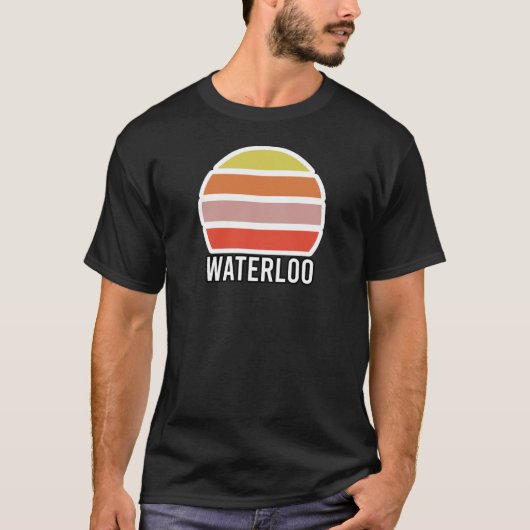 Waterloo Vintag Sunset Retro London T-Shirt (Vorderseite)